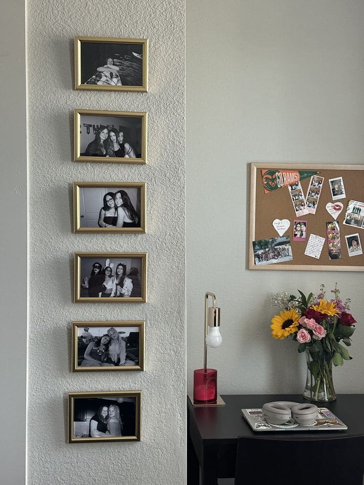 Vertical Black-and-White Memory Column