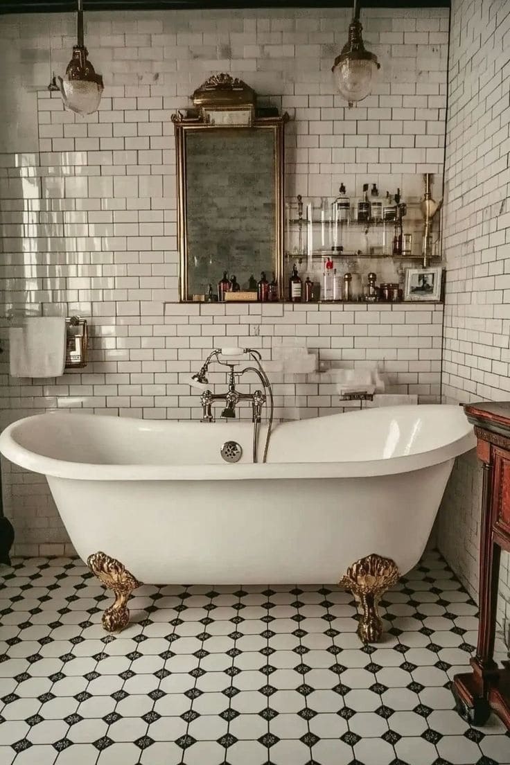 Vintage Elegance Clawfoot Bathroom