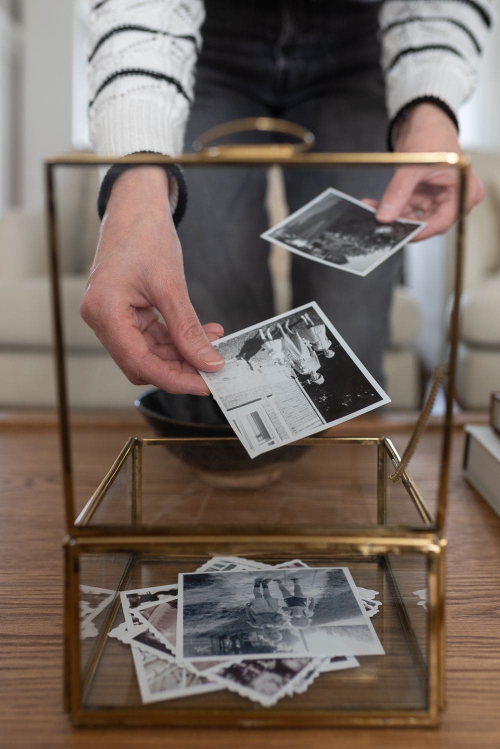Vintage Glass Keepsake Box