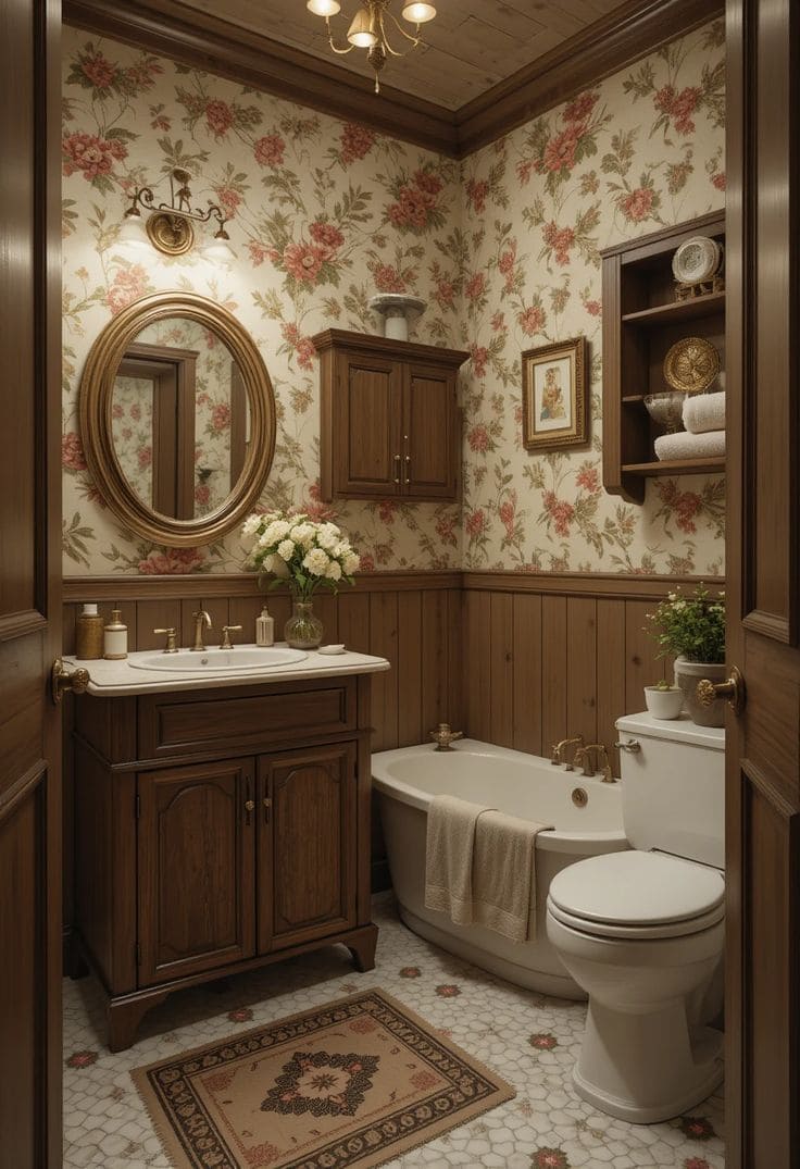 Vintage Rosewood Bath Escape