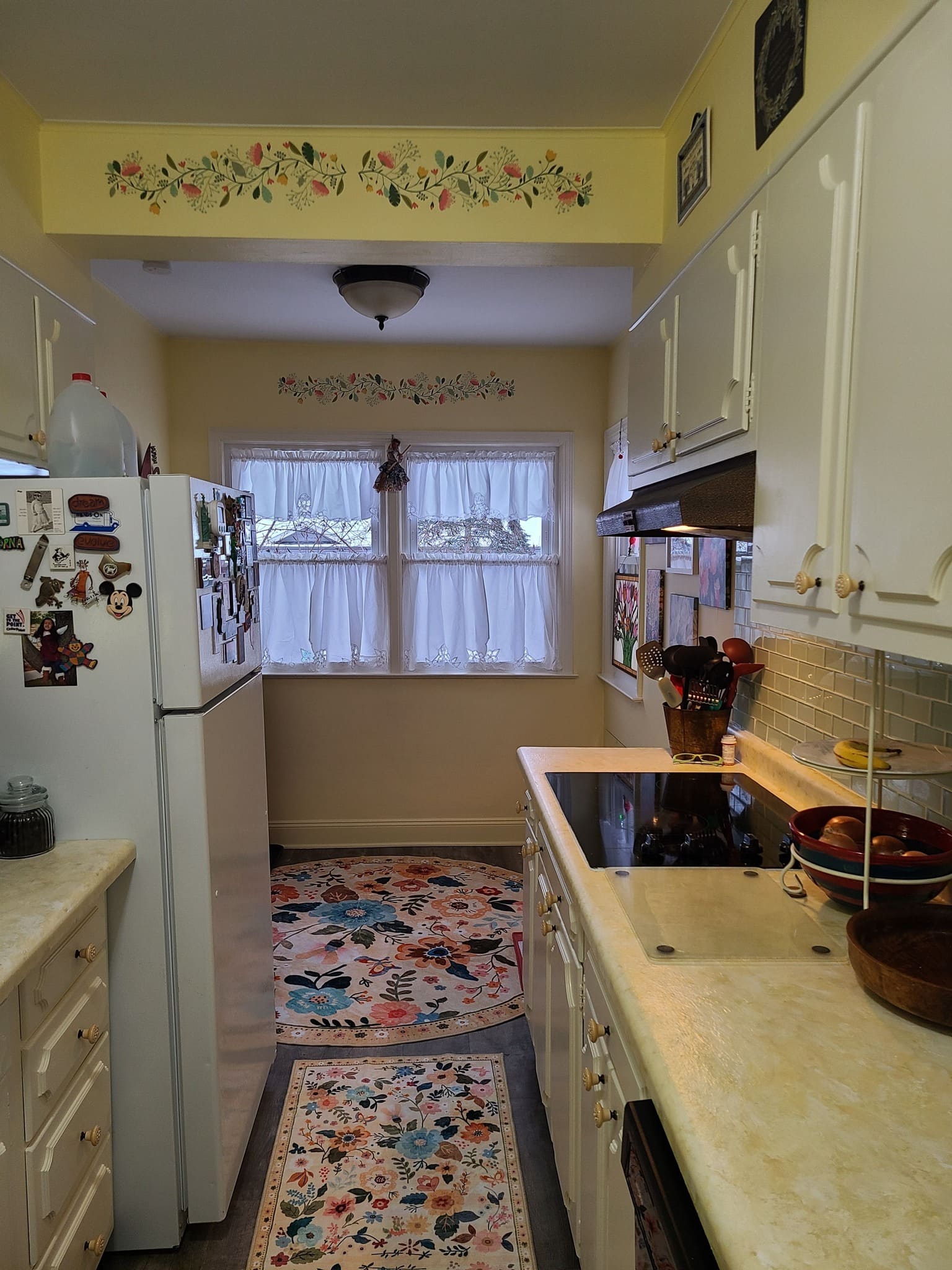 Vintage Sunshine Galley Kitchen