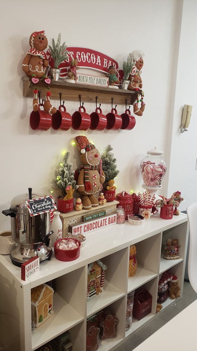 Whimsical Gingerbread Hot Cocoa Bar