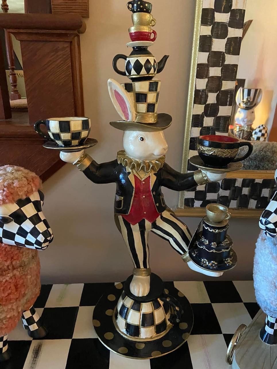 White Rabbit Tea Party Figurine