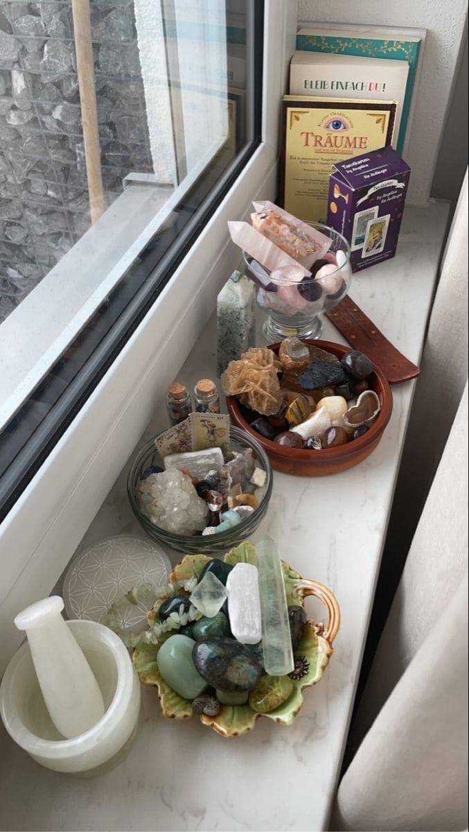 Windowsill Crystal Energy Corner