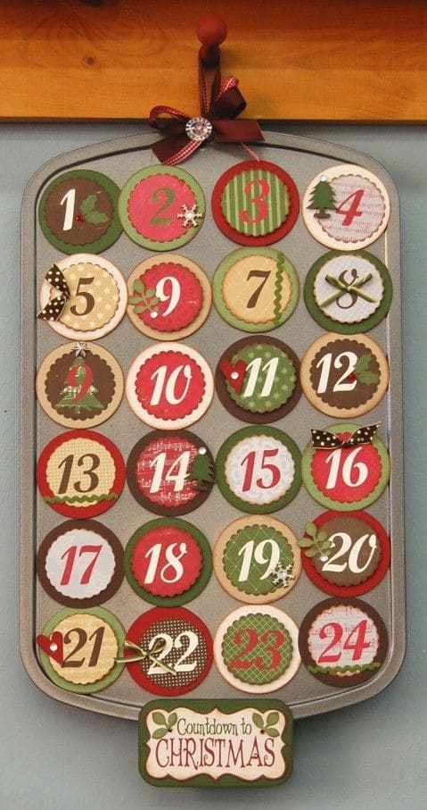 Baking Tray Countdown Advent Calendar
