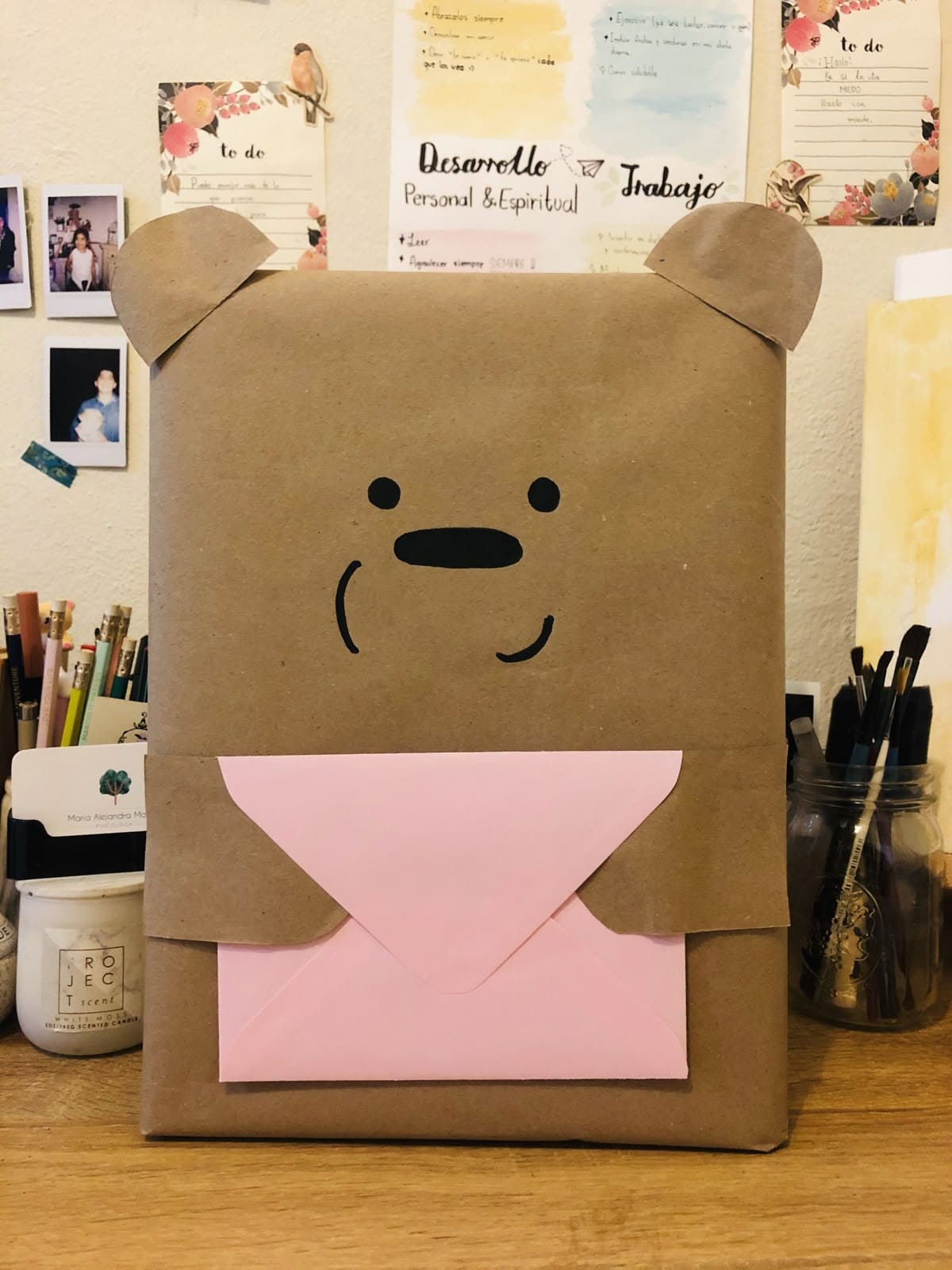 Bear Envelope Gift Wrap