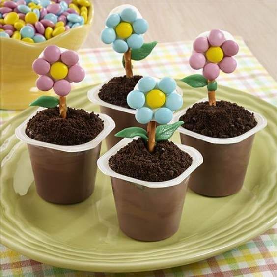 Blooming Pudding Cup Flowers