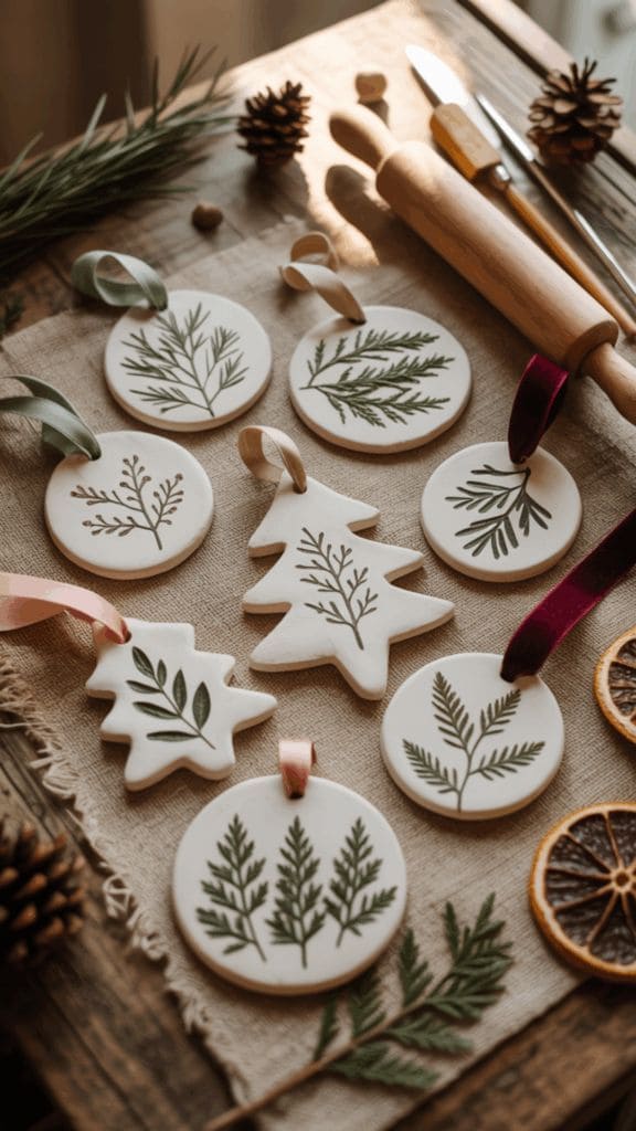 Botanical Clay Ornaments