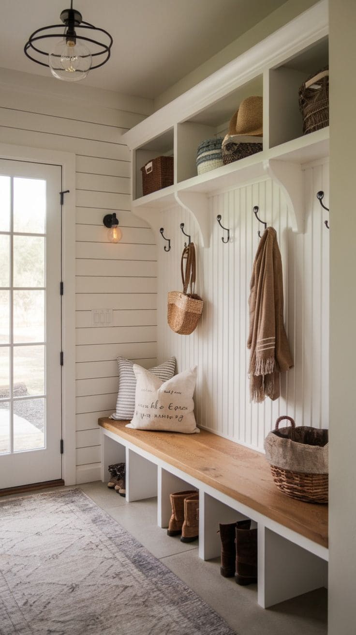 Bright Farmhouse Entryway Haven