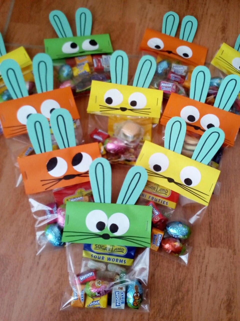 Bright and Cheery Bunny Treat Bags
