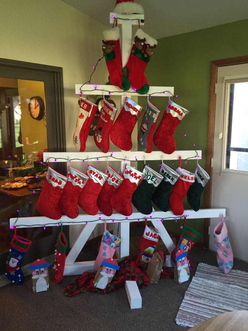 Christmas Tree Stocking Display Stand