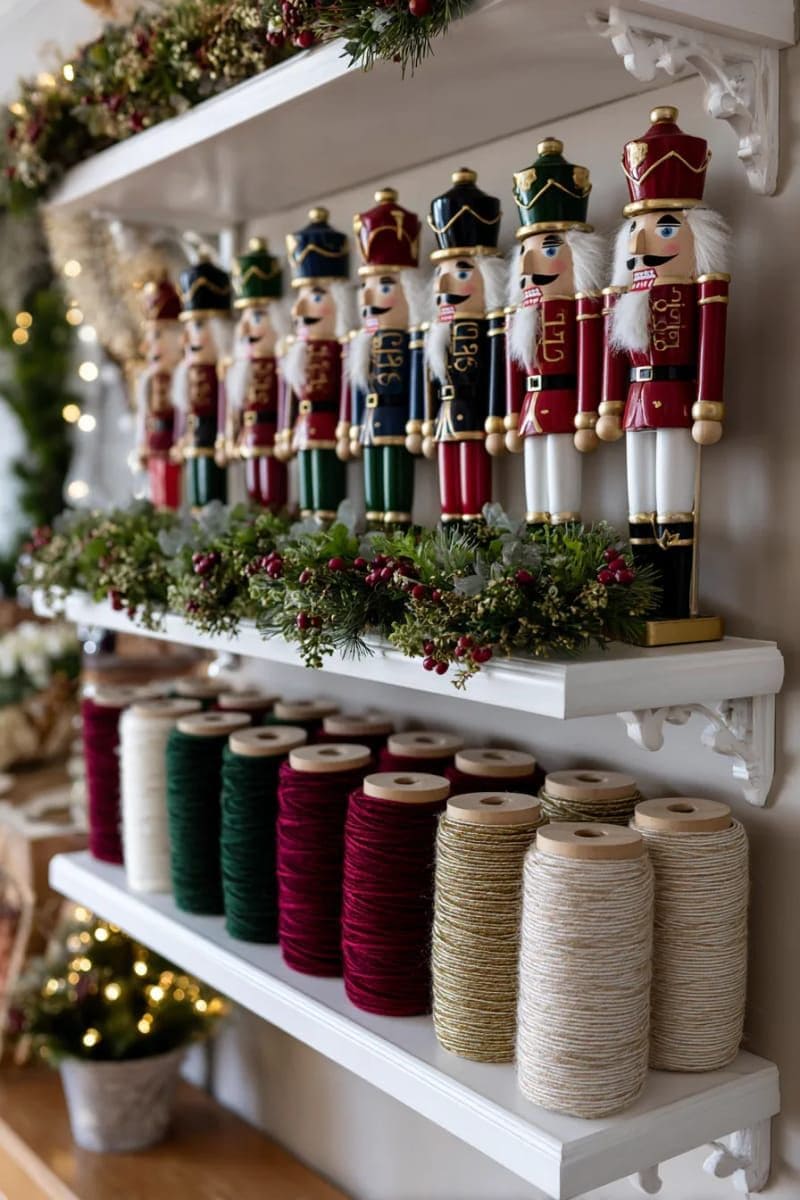 Classic Nutcracker Christmas Shelf