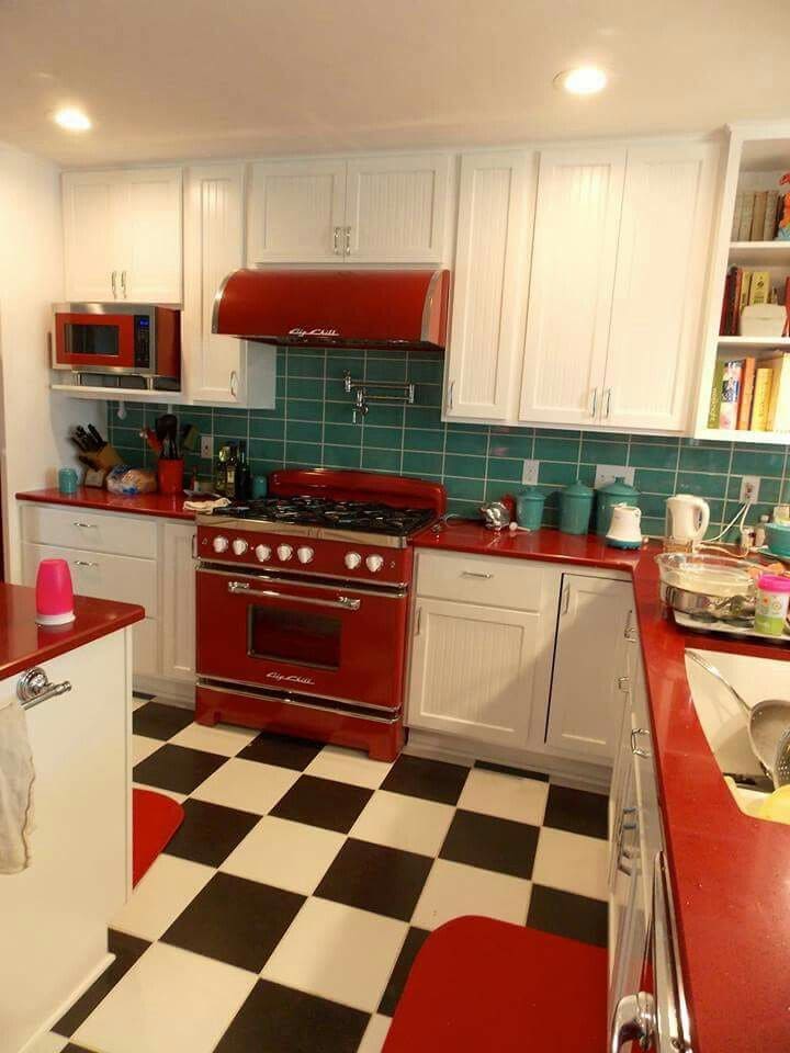 Classic Red Retro Corner