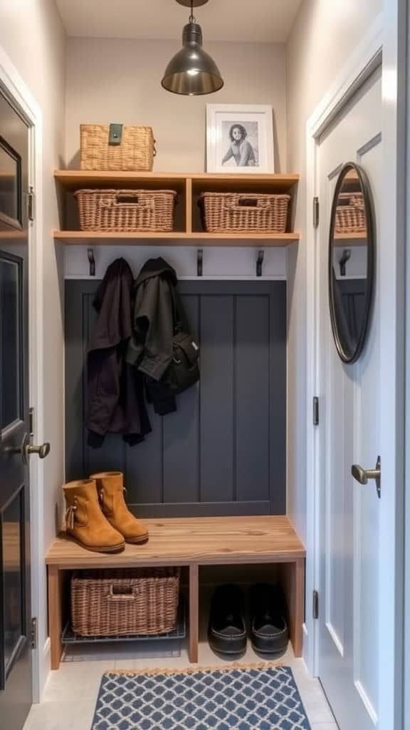 Cozy Compact Entryway Organizer