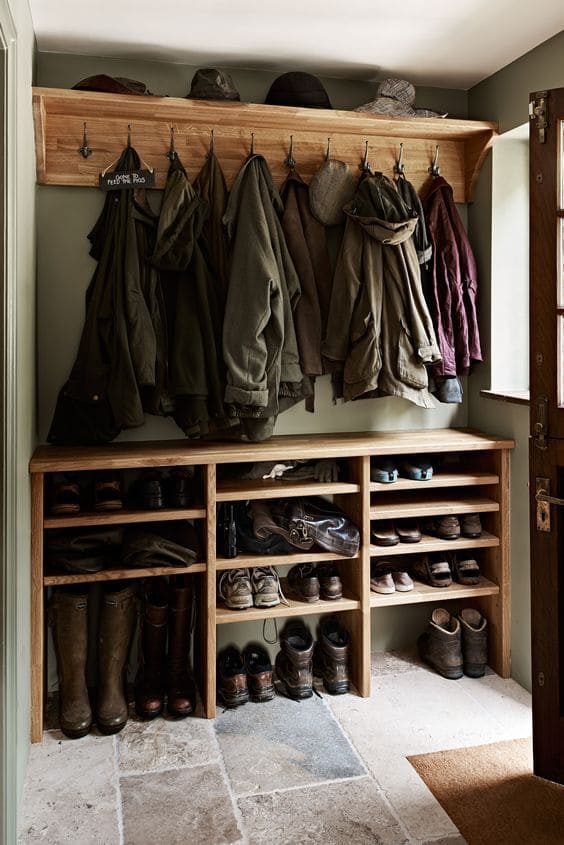 Cozy Country Mudroom Nook