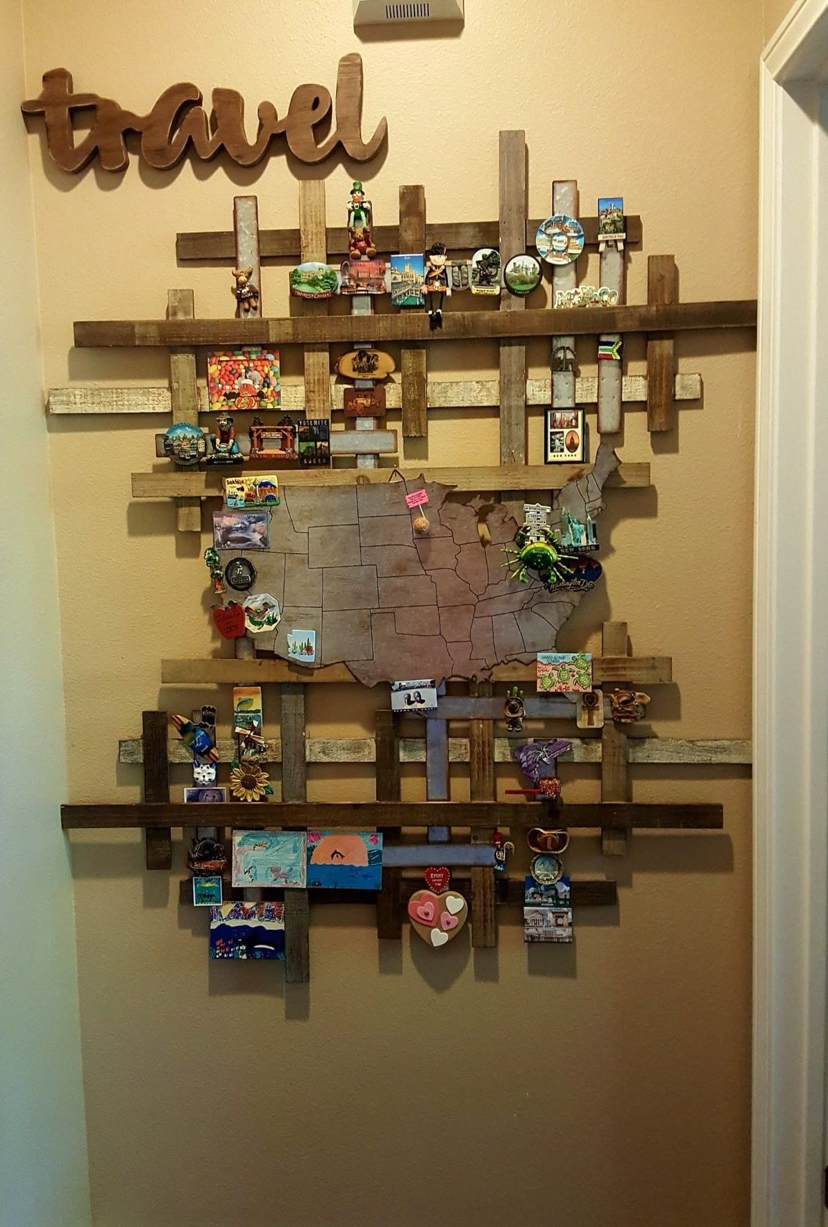 Cross-Country Memory Magnet Wall