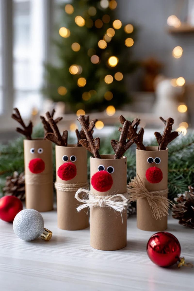 DIY Toilet Paper Roll Reindeer