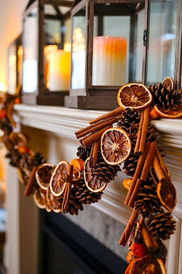 Dried Orange and Cinnamon Garland