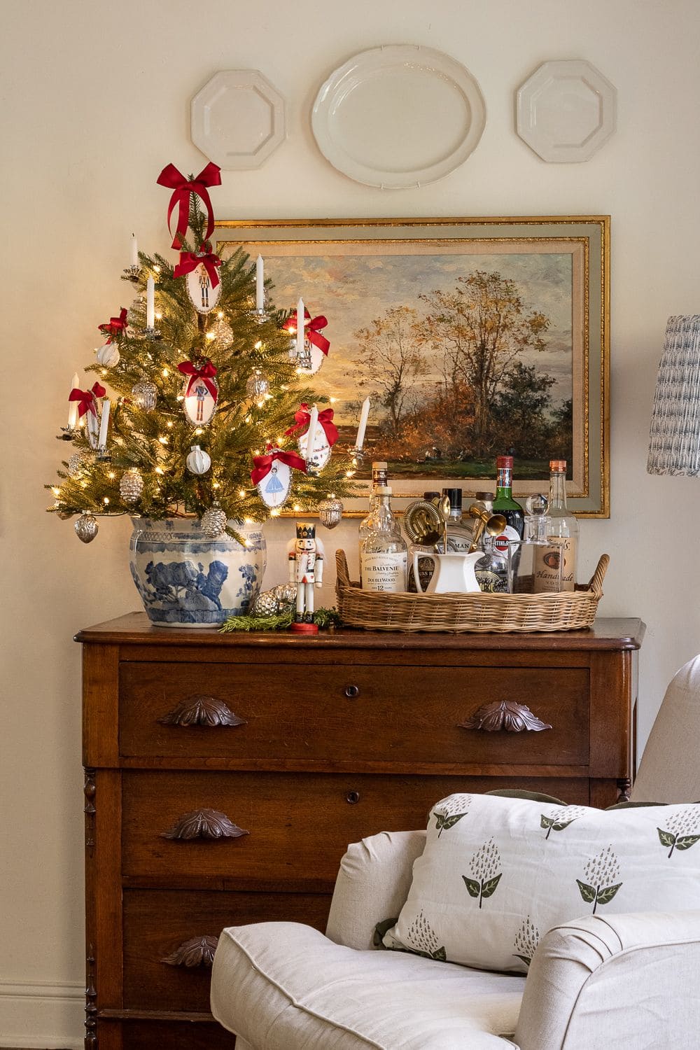 Elegant Mini Christmas Tree Corner