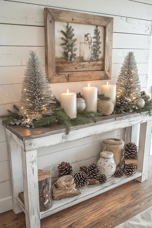 Frosted Pine Farmhouse Display