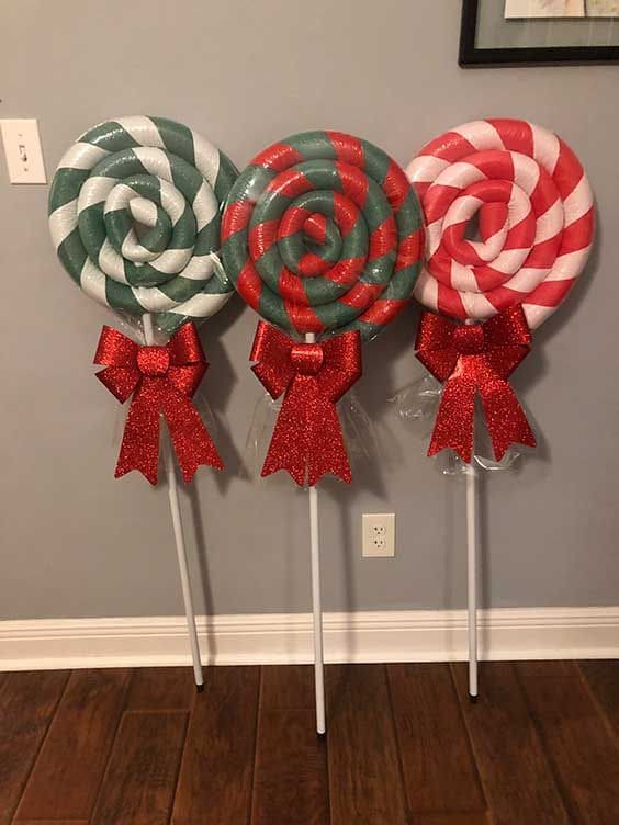 Giant Candy Swirl Lollipops