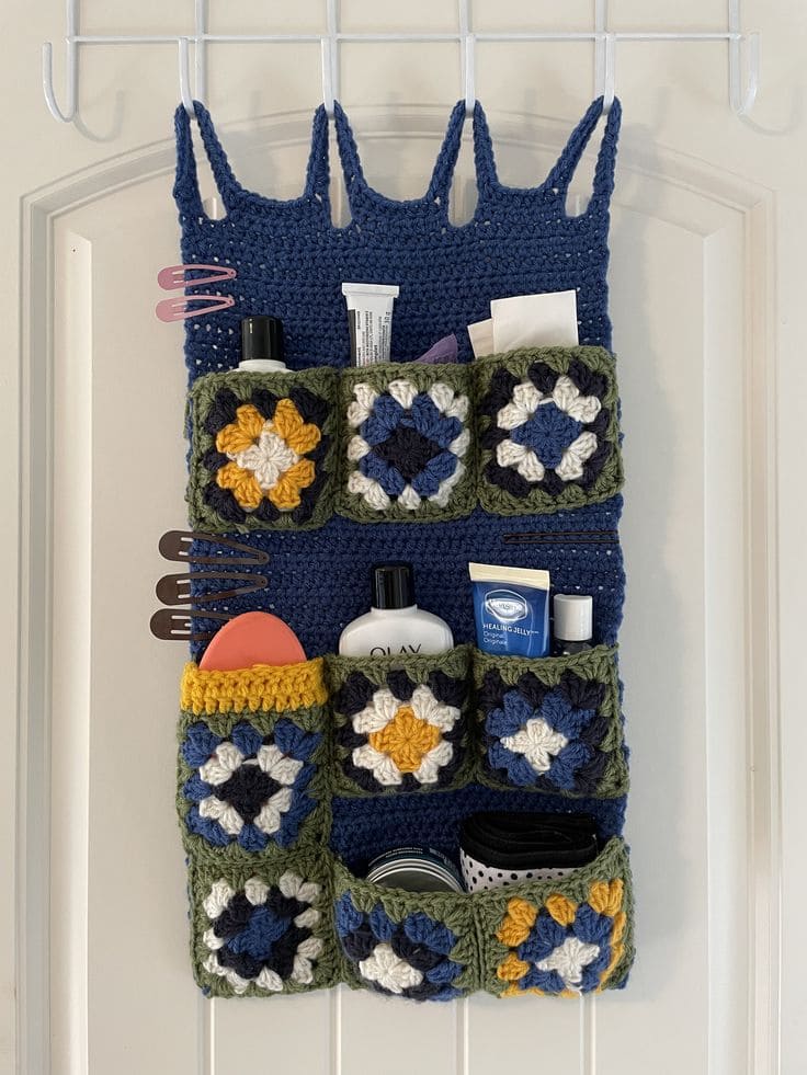 Granny Square Door Organizer