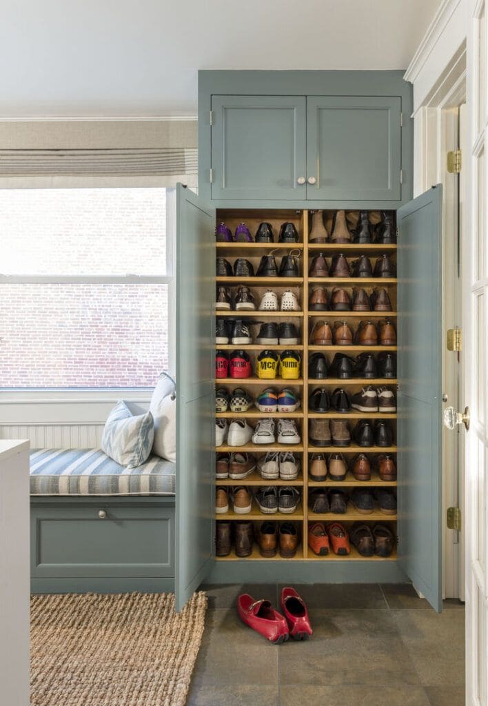Hidden Shoe Haven Mudroom Cabinet