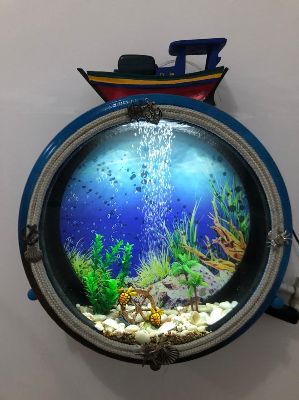 Nautical Porthole Aquarium