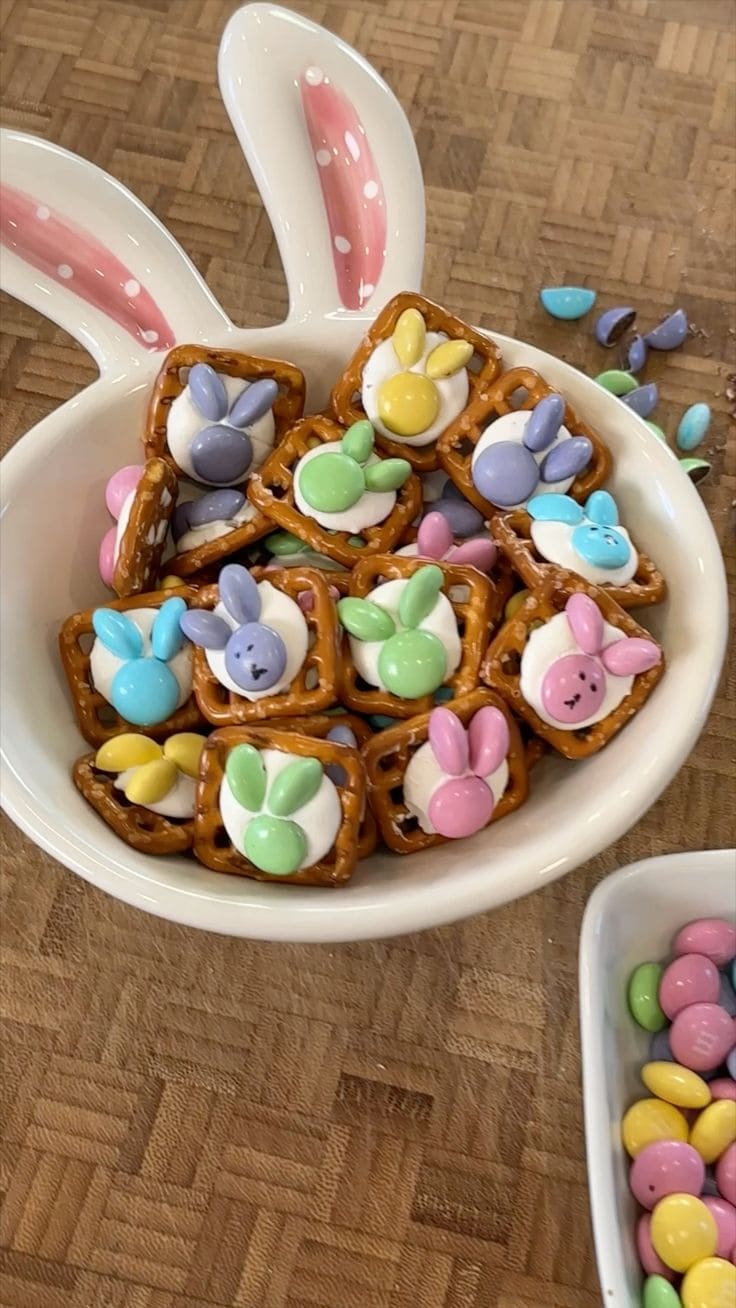 Pastel Bunny Pretzel Bites
