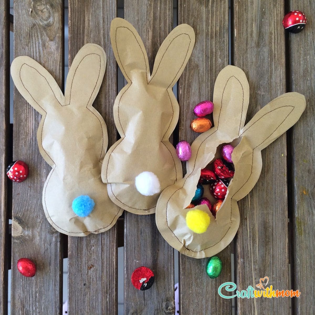 Pom-Pom Bunny Treat Pouches