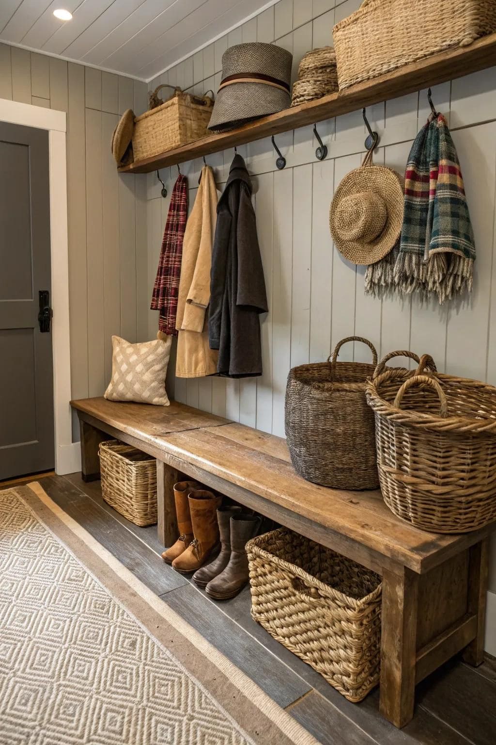 Rustic Farmhouse Entryway