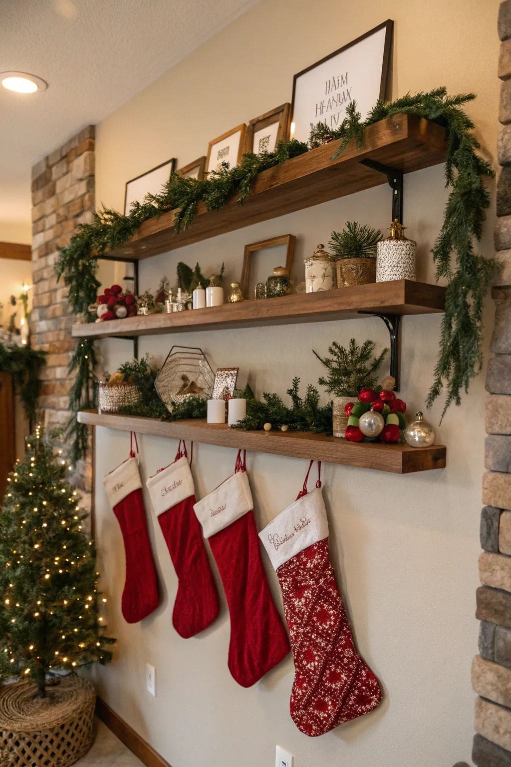 Rustic Shelf Stocking Display