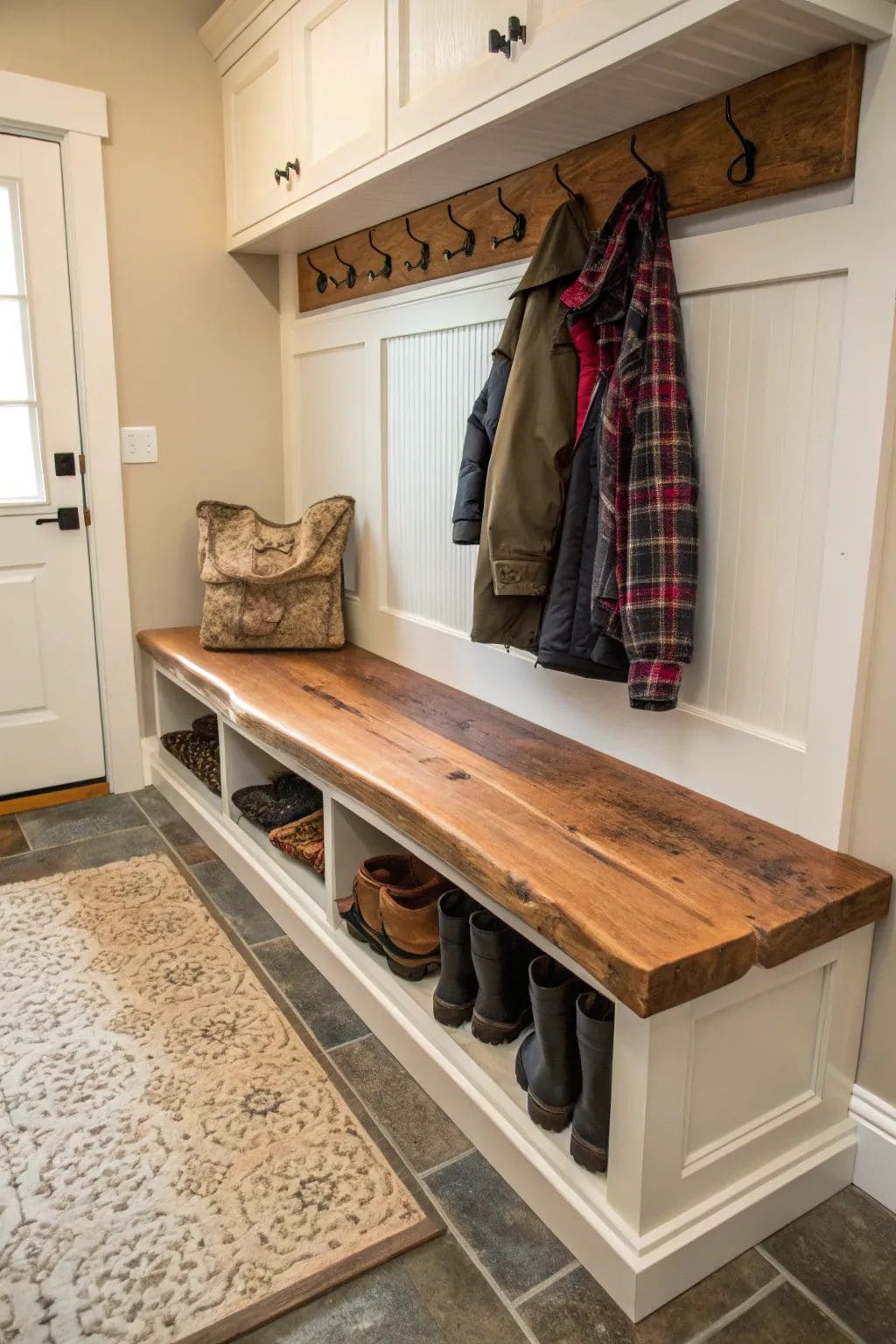 Rustic Warmth Entryway Bench