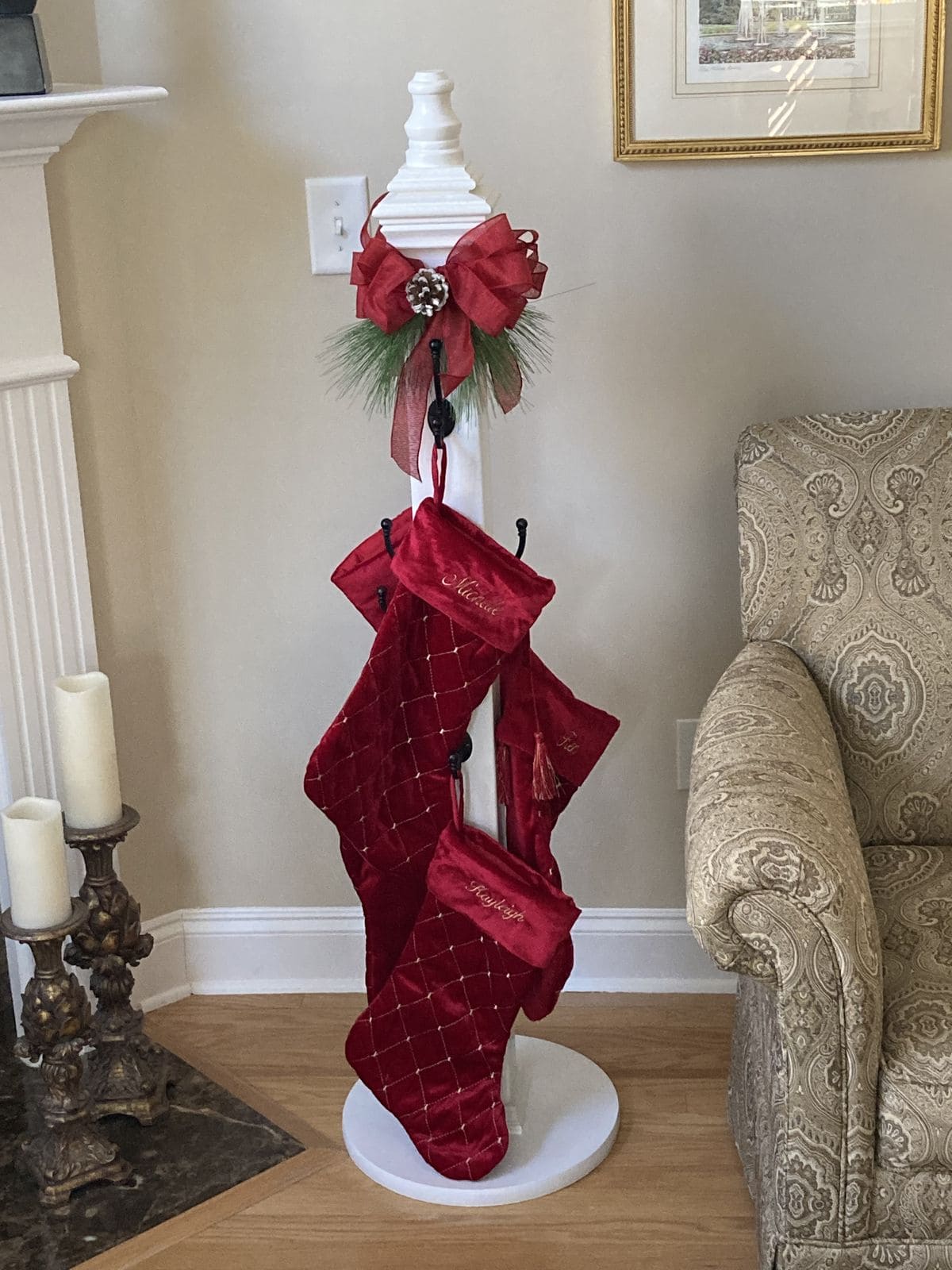 Standing Stocking Holder Post