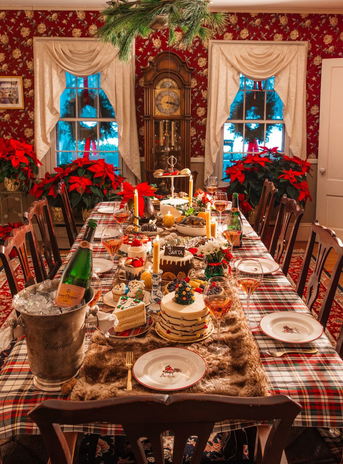 Victorian Christmas Feast Table