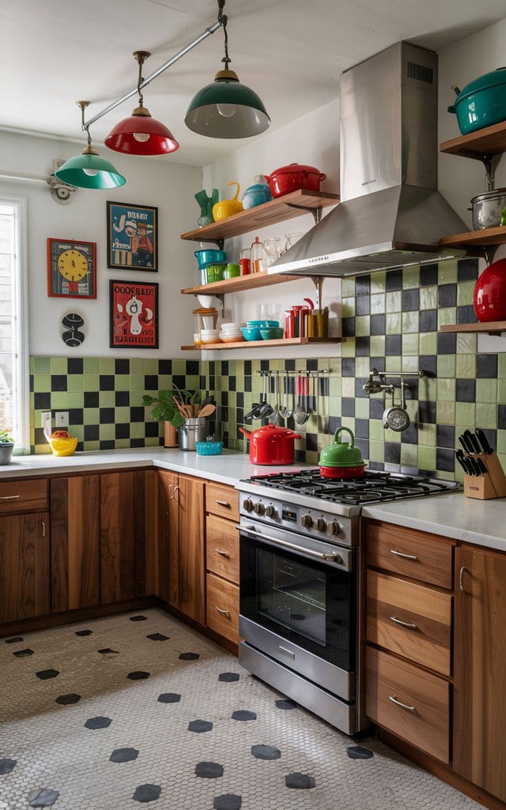 Vintage Checkerboard Warmth