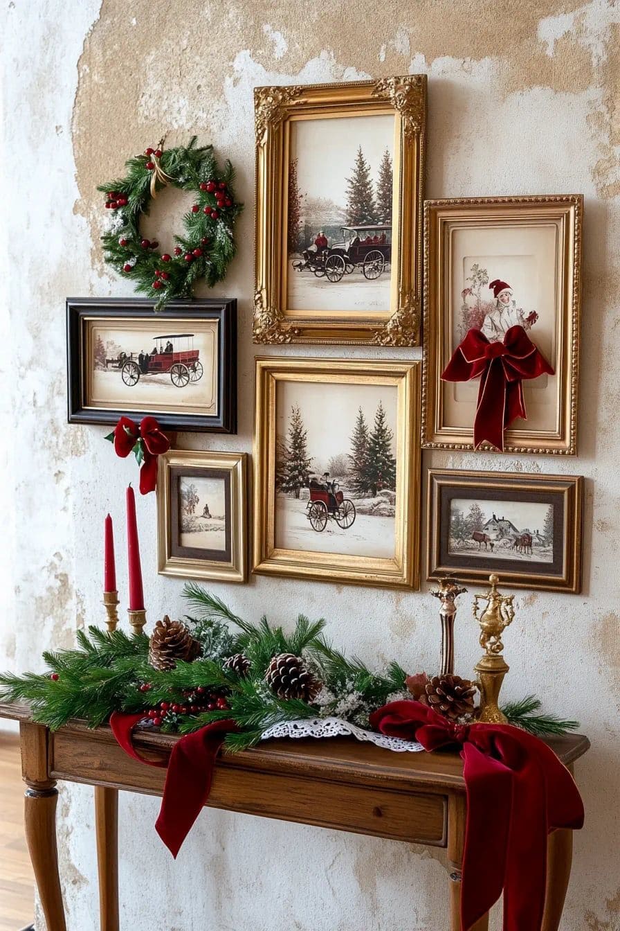 Vintage Christmas Gallery Wall Magic
