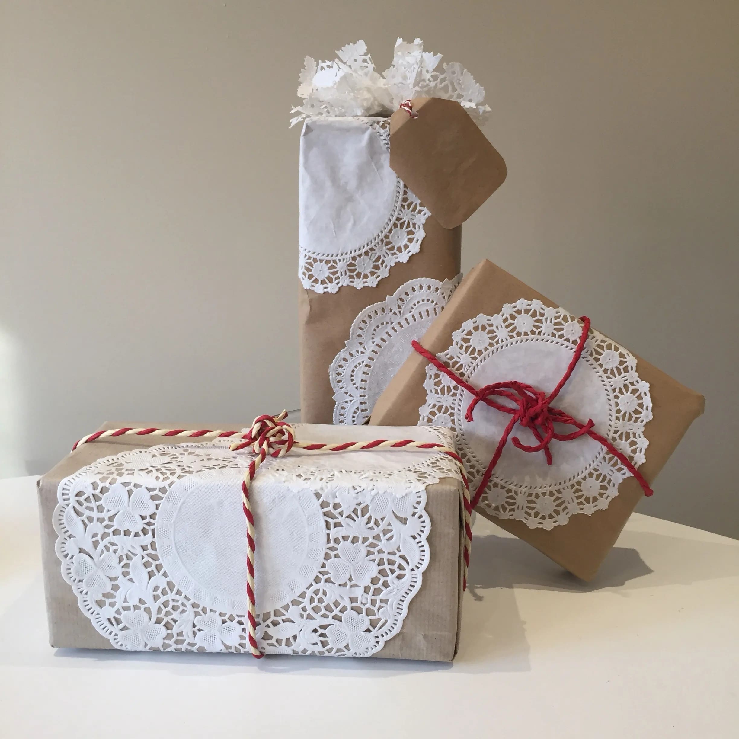 Vintage Doily Gift Wrap