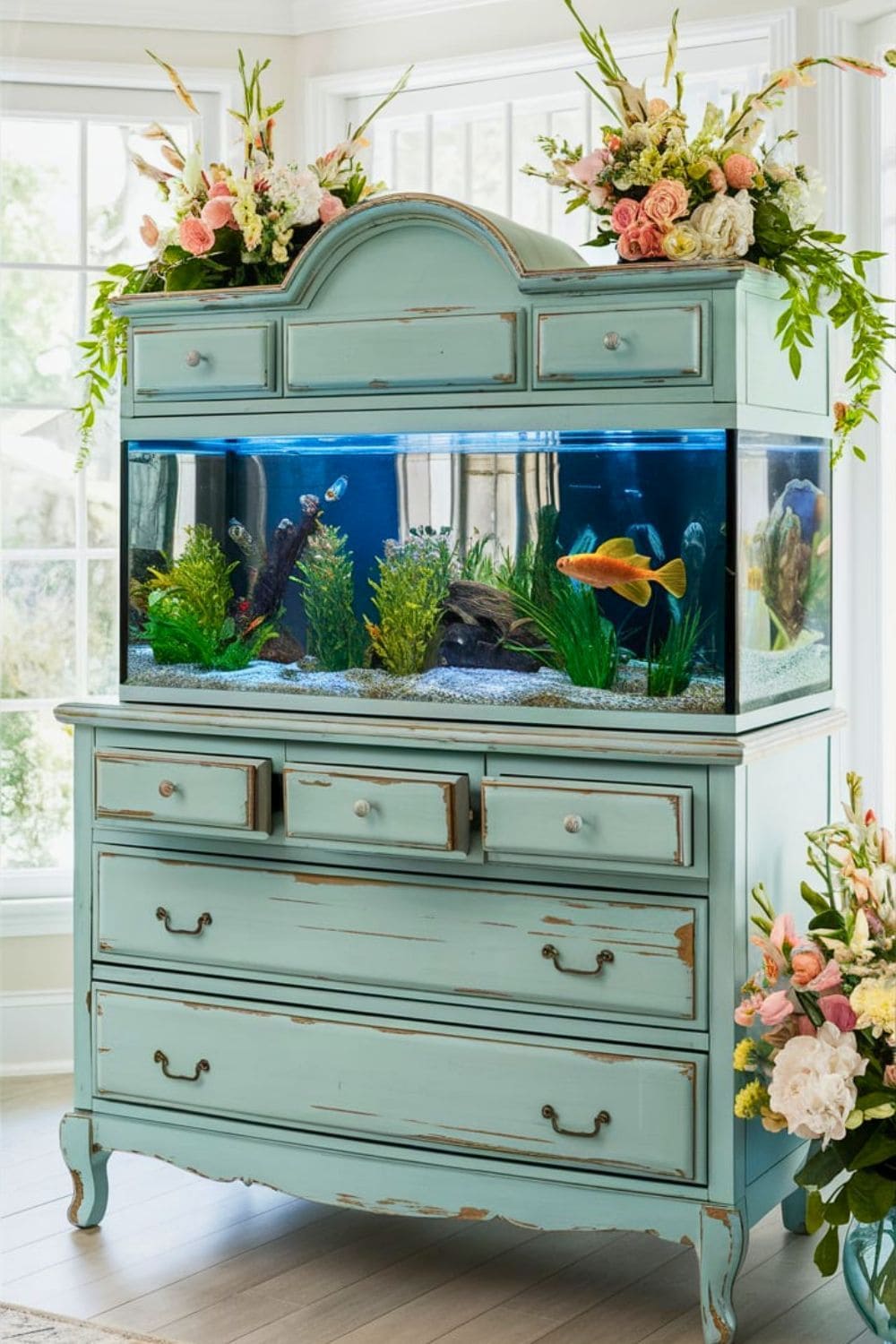 Vintage Dresser Aquarium