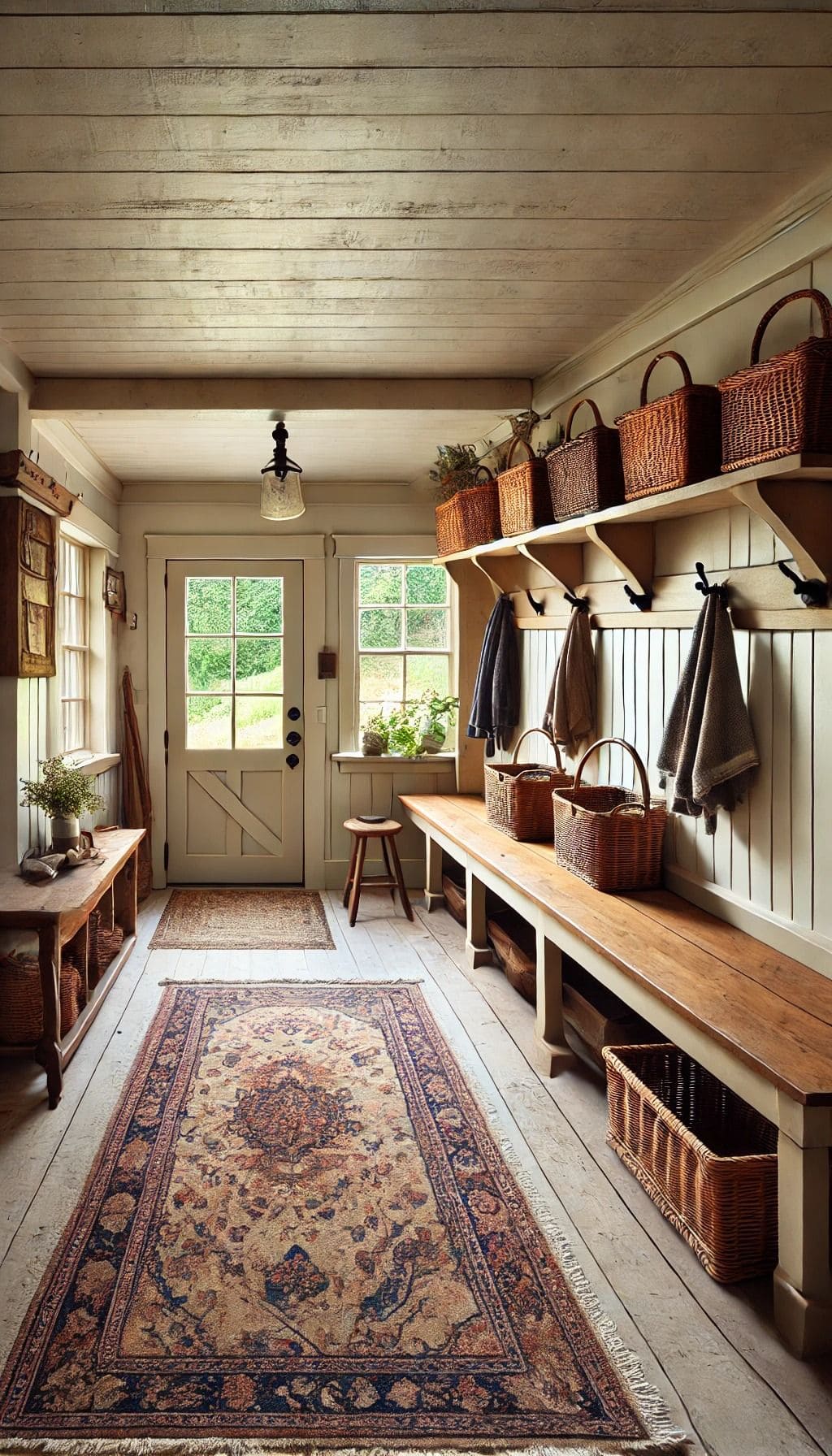 Vintage Farmhouse Entryway Retreat