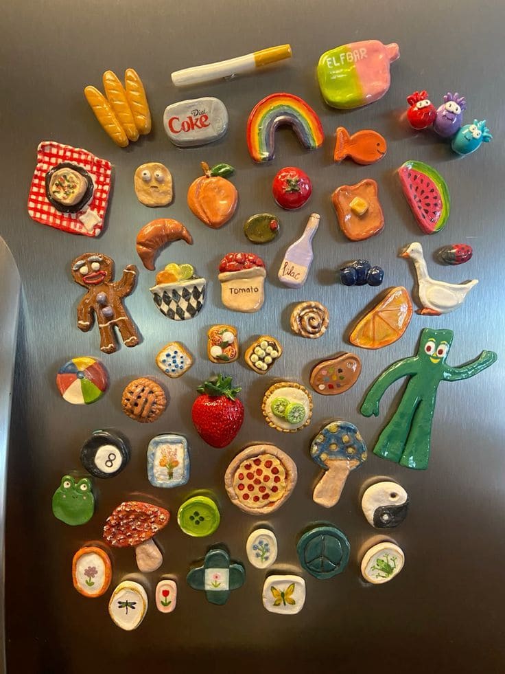 Whimsical Clay Magnet Collection