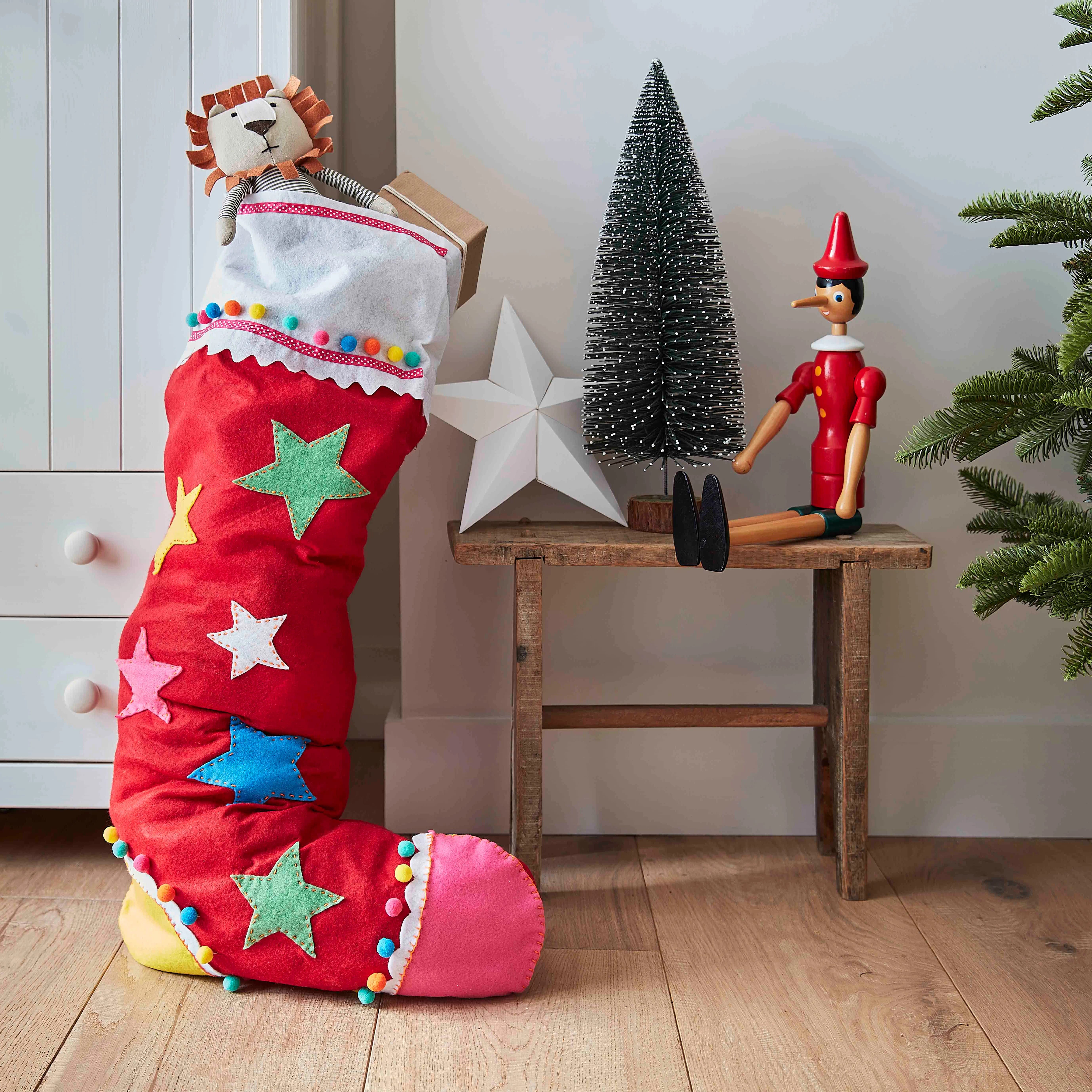 Whimsical Kids Christmas Stocking Corner