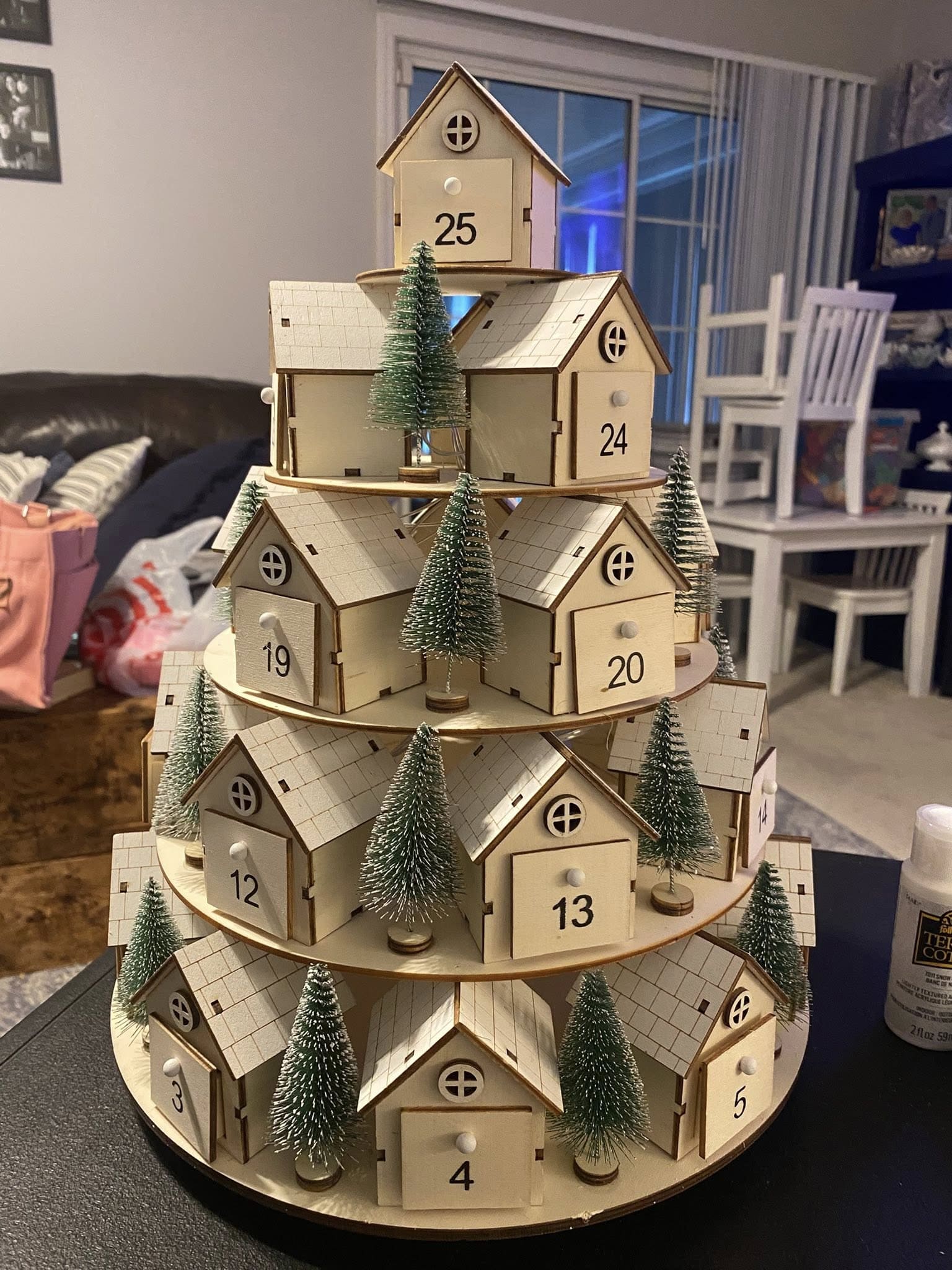 Wooden Village Advent Calendar