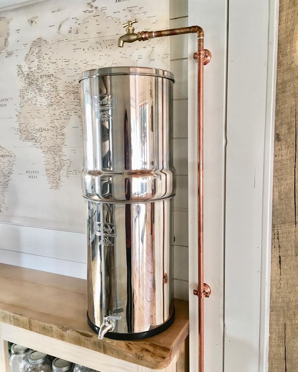 Copper-Pipe Berkey Refill Setup