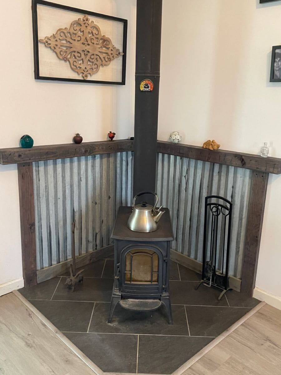 Cozy Corner Stove Setup