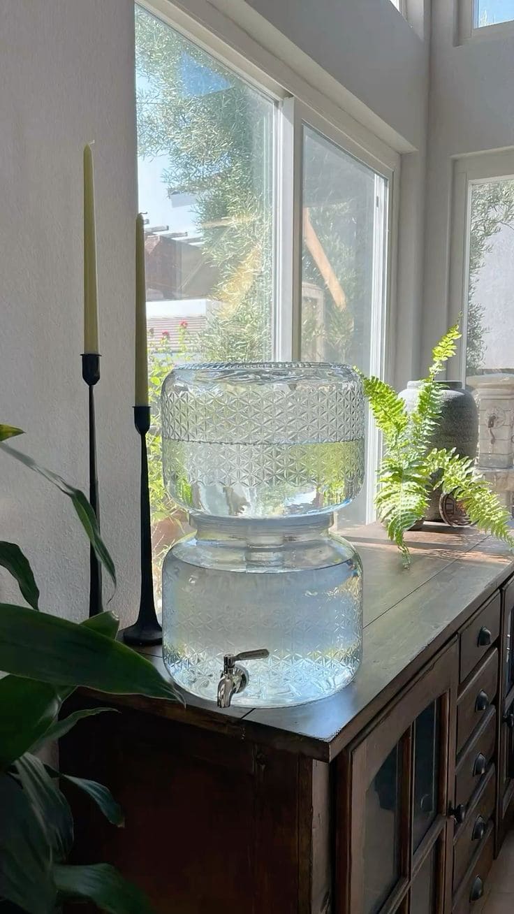 Crystal-Clear Countertop Dispenser