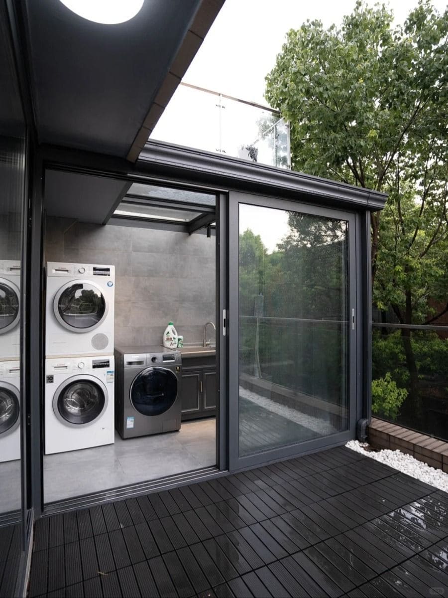 Modern Balcony Laundry Suite