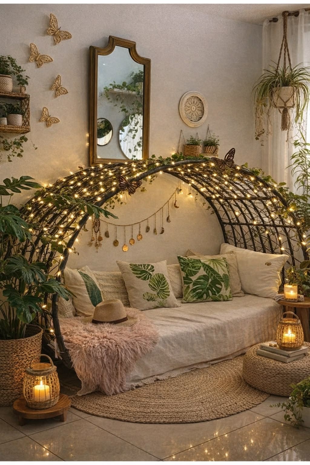 Enchanted Forest Canopy Cozy Daybed Retreat