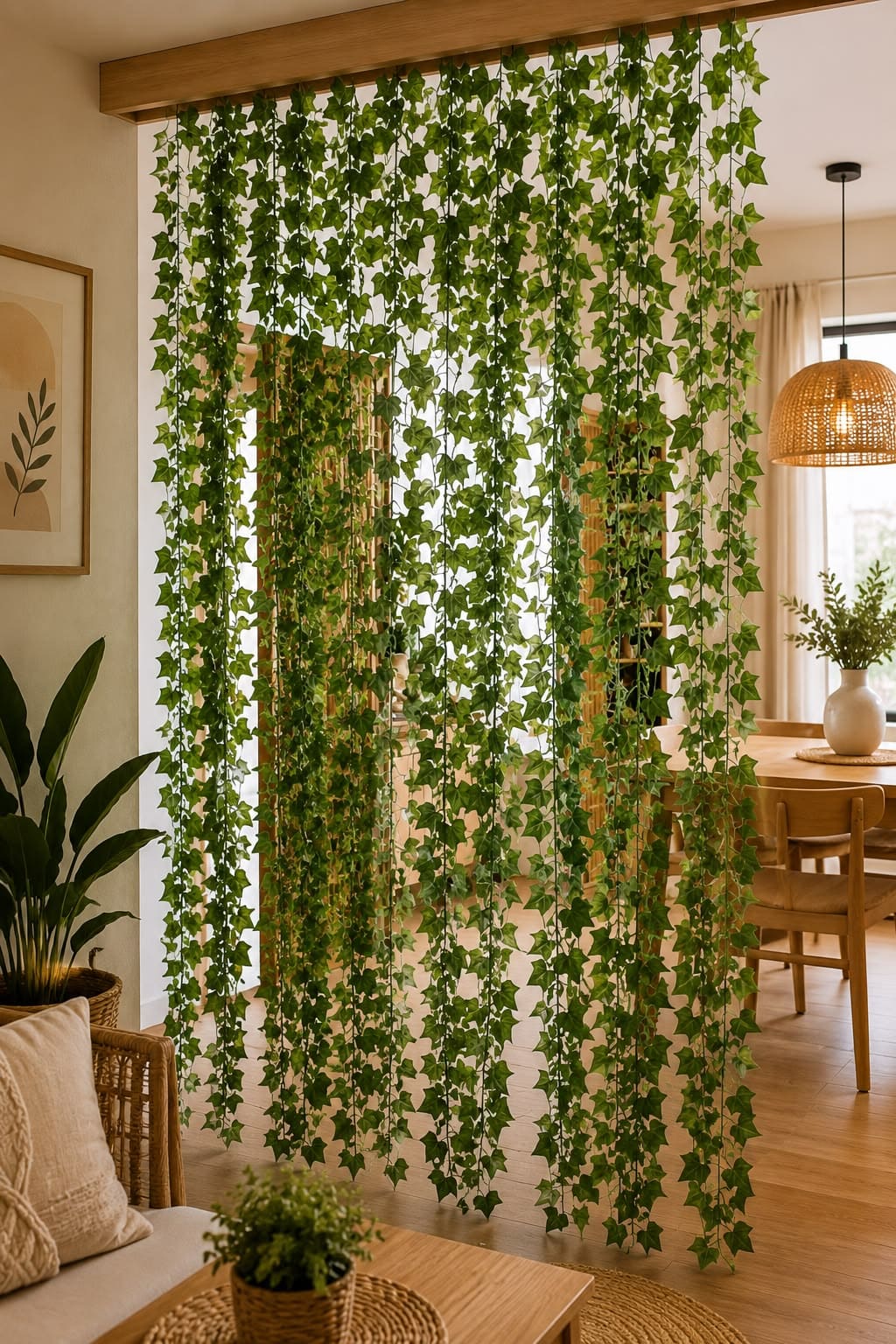 Lush Hanging Ivy Room Divider