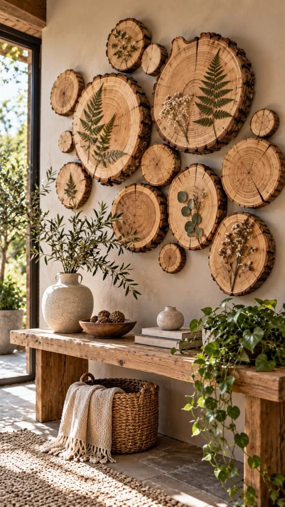 Rustic Forest Inspired Wood Slice Gallery